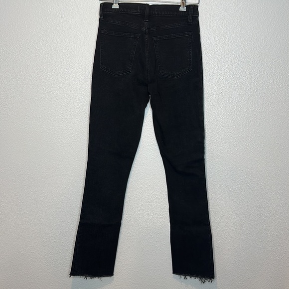 Abercrombie & Fitch High Rise Skinny Size 27 Raw Hem Front Slit - Picture 6 of 6